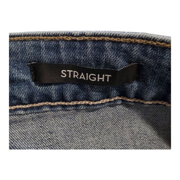 PARKER SMITH SZ 6/28 Straight Leg Stretch Distressed 5 Pocket Blue Jeans USA - Picture 9 of 13